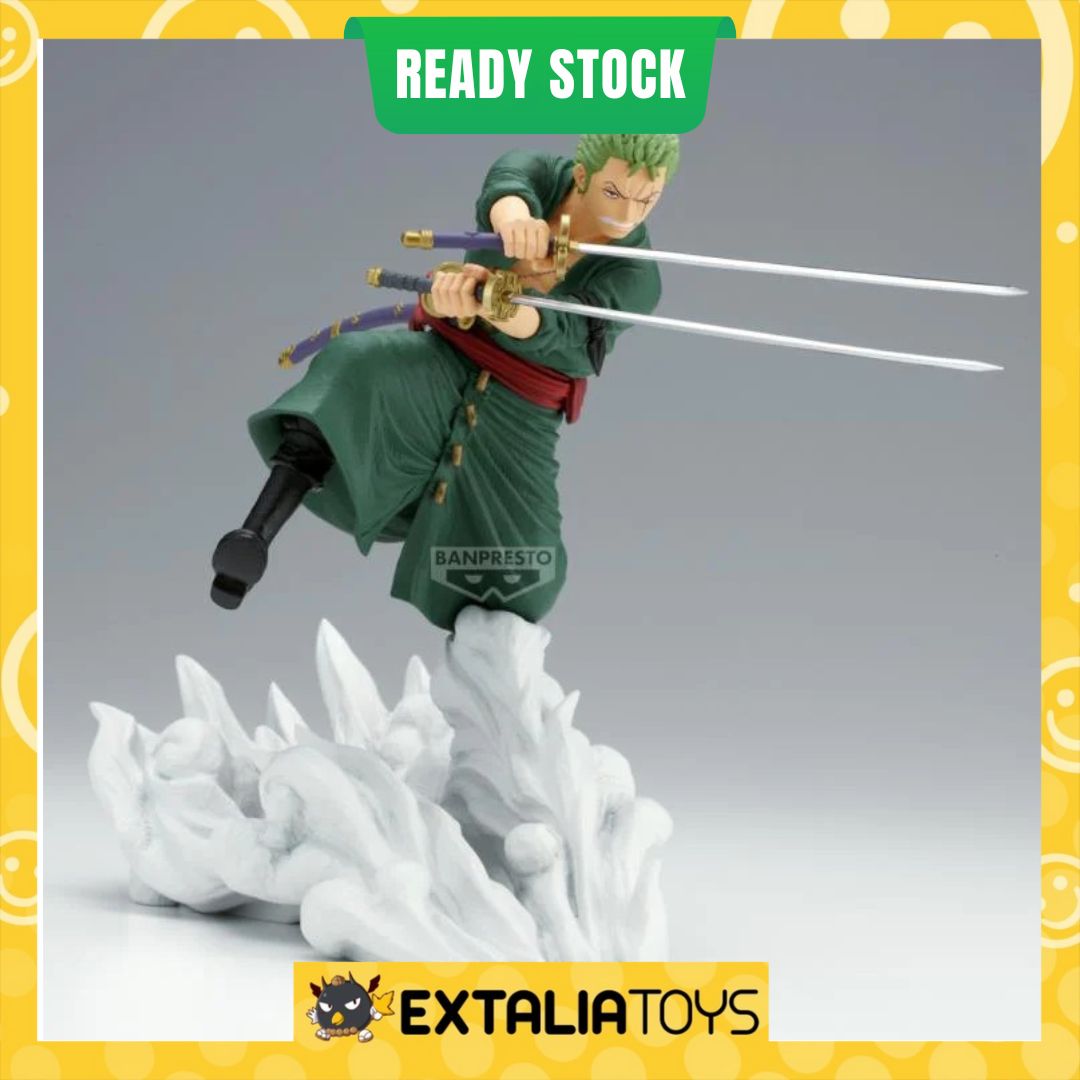 BANPRESTO SENKOZEKKEI FIGURE - RORONOA ZORO (EGGHEAD VER.) - ONE PIECE BANPRESTO SENKOZEKKEI FIGURE - RORONOA ZORO (EGGHEAD VER.) - ONE PIECE